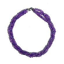 Natural Amethyst Bracelet | Rondelle 3mm Faceted Cut Gemstone Beads | 7.2 Inch February Birthstone Jewelry - Bracelet