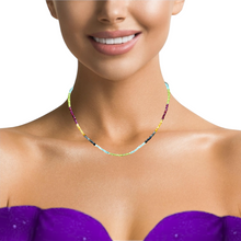 Natural Amethyst Citrine Iolite Topaz Rhodolite Peridot Gemstone Necklace | Rondelle 3mm Hand Facet Cut Beads | 14.5