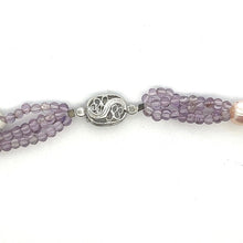 Natural Amethyst Citrine Swiss Blue Topaz Pearl Gemstone Handmade Necklace
