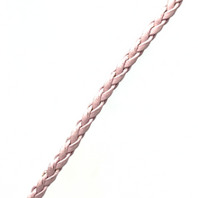 Natural Amethyst Gemstone 10mm Drop Shape Pendant With Light Pink Twisted Cord Necklace Associated With Calm Spiritual