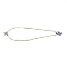 Natural Amethyst Gemstone 10mm Drop Shape Pendant With White Twisted Cord Necklace Linked To Relaxation And Mental Calm