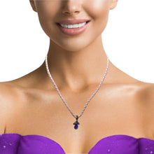 Natural Amethyst Gemstone 5-10mm Drop Shape Pendant With Light Pink Twisted Cord Necklace Associated With Calming