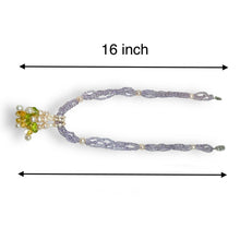 Natural Amethyst Pearl Citrine Peridot Gemstone Crafted Necklace