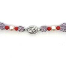 Natural Amethyst Pearl Coral Citrine Peridot Swiss Blue Topaz Gemstone Necklace