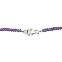 Natural Amethyst Rondelle Facet Cut Beads Gemstone Necklace