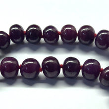 Natural Authentic Ruby Bead Necklace | Smooth 11-12mm Rondelle Beads 69 Pcs 882.50 Carats | Rich Crimson Red VVS