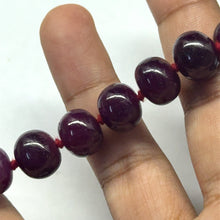 Natural Authentic Ruby Bead Necklace | Smooth 11-12mm Rondelle Beads 69 Pcs 882.50 Carats | Rich Crimson Red VVS