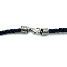 Natural Ball Tiger’s Eye Gemstone 18mm Ball Black Twisted Cord Pendant Necklace Associated With Protection Courage