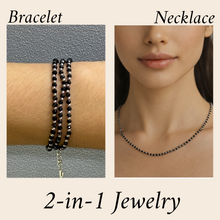 Natural Black Spinel Faceted Rondelle Beaded Necklace | 3mm | 925 Sterling Silver | VVS1 Clarity | 18 Inch Strand