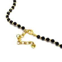 Natural Black Spinel Necklace | Faceted Round Beads 4.5mm | 925 Sterling Silver | VVS1 Clarity | 18 Inch Strand