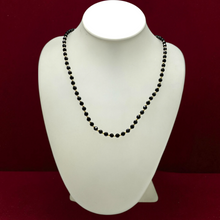 Natural Black Spinel Necklace | Faceted Round Beads 4.5mm | 925 Sterling Silver | VVS1 Clarity | 18 Inch Strand