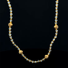 Natural Blue Aquamarine | 925 Sterling Silver | Faceted Rondelle Beaded Necklace | 3mm | VVS1 Clarity | 18 Inch Strand