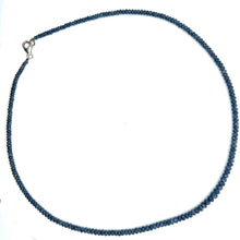Natural Blue Sapphire Rondelle Facet Cut Beads Precious Necklace