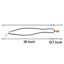 Natural Carnelian 15mm Briolette Drop Shape Gemstone Pendant Handcrafted In Black Twisted Cord Necklace Associated