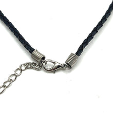 Natural Carnelian 15mm Briolette Drop Shape Gemstone Pendant Handcrafted In Black Twisted Cord Necklace Associated