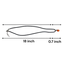 Natural Carnelian Gemstone 13mm Drop Shape With Black Twisted Cord Pendant Necklace Known For Action Focus