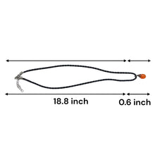 Natural Carnelian Gemstone 13mm Drop Shape With Dark Twisted Cord Pendant Necklace Symbol Of Courage Passion