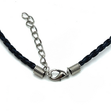 Natural Carnelian Gemstone 14mm Drop Shape With Black Twisted Cord Pendant Necklace Believed To Enhance Motivation
