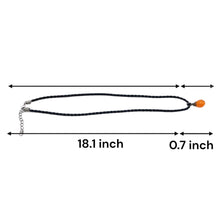 Natural Carnelian Gemstone 14mm Drop Shape With Dark Twisted Cord Pendant Necklace Known For Confidence Motivation