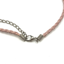 Natural Carnelian Gemstone 15mm Drop Shape With Light Pink Twisted Cord Pendant Necklace Associated With Passion Drive