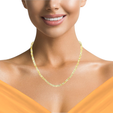 Natural Citrine Gemstone Necklace | Rondelle 5mm Faceted Cut Gemstone Beads | 17 Inch November Birthstone Jewelry