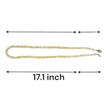 Natural Citrine Gemstone Necklace | Rondelle 5mm Faceted Cut Gemstone Beads | 17 Inch November Birthstone Jewelry