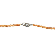 Natural Citrine Necklace | Rondelle 4mm Hand Faceted Cut Gemstone Beads | 15.2 Inch November Birthstone Jewelry