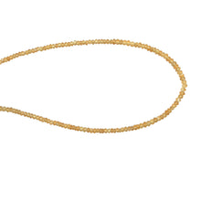 Natural Citrine Rondelle Facet Bead Gemstone Necklace Jewelry