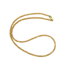 Natural Citrine Rondelle Facet Bead Gemstone Necklace Jewelry