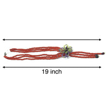 Natural Coral Amethyst Peridot Garnet Plain Ball Semi Necklace