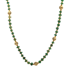Natural Emerald | 925 Sterling Silver | Faceted Rondelle Beaded Necklace | 4mm | Forest Green | VVS1 Clarity | 18 Inch