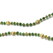 Natural Emerald | 925 Sterling Silver | Faceted Rondelle Beaded Necklace | 4mm | Forest Green | VVS1 Clarity | 18 Inch