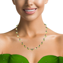 Natural Emerald Gemstone Necklace | Heart 7mm Briolette Cut Gemstone Beads | 16.9 Inch May Birthstone Jewelry - Necklace