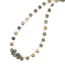 Natural Emerald Gemstone Necklace | Heart 7mm Briolette Cut Beads | 15.2 Inch May Birthstone Jewelry - Necklace