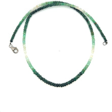 Natural Emerald Rondelle Facet Cut Beads Precious Necklace