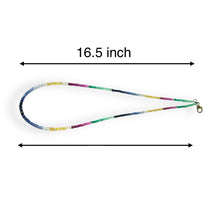 Natural Emerald Ruby Blue & Yellow Sapphire Multi Precious Necklace Jewelry