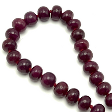 Natural Fine Ruby Necklace | Smooth 11–12mm Rondelle Beads 74 Pcs 853.45 Carats | Scarlet Red VVS Clarity | 27 Inch