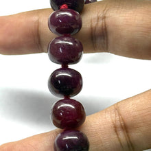 Natural Fine Ruby Necklace | Smooth 11–12mm Rondelle Beads 74 Pcs 853.45 Carats | Scarlet Red VVS Clarity | 27 Inch