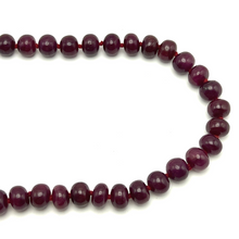 Natural Fine Ruby Necklace | Smooth 11–12mm Rondelle Beads 74 Pcs 853.45 Carats | Scarlet Red VVS Clarity | 27 Inch