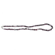 Natural Garnet 16’’ Rhombus Necklace Handmade Smooth Gemstone Jewelry Symbol of Commitment & Strength - Necklace
