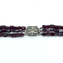 Natural Garnet Chobra 6mm & Pearl Layered Gemstone Necklace