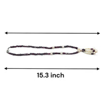 Natural Garnet Chobra & Pearl Plain Gemstone Necklace