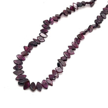 Natural Garnet Handmade Smooth Plain Fish Shape Gemstone Beaded 15.9’’ Necklace Jewelry - Necklace