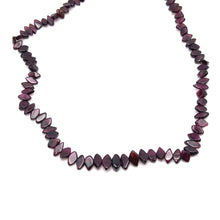 Natural Garnet Handmade Smooth Plain Fish Shape Gemstone Beaded 15.9’’ Necklace Jewelry - Necklace