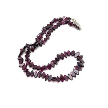 Natural Garnet Handmade Smooth Plain Fish Shape Gemstone Beaded 15.9’’ Necklace Jewelry - Necklace