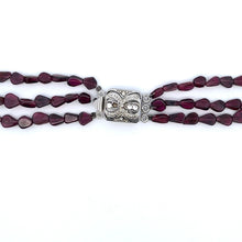 Natural Garnet Pear & Pearl Gemstone Handmade Necklace