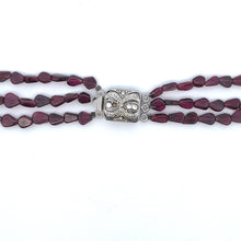 Natural Garnet Pear with Pearl Round Rice Gemstone Necklace