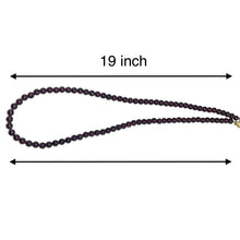Natural Garnet Plain 5mm Ball Gemstone Necklace Jewelry
