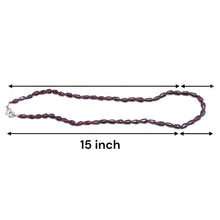 Natural Garnet Smooth Drop Bead 15’’ Necklace Plain Red Gemstone Jewelry - Necklace