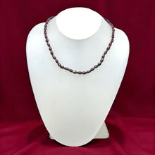 Natural Garnet Smooth Drop Bead 15’’ Necklace Plain Red Gemstone Jewelry - Necklace